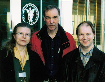 Kontorl&oslash;se leger ved Klemetsrud legesenter. Fra v. Signe Flottorp, Tron Torkildsen og Brynjar Reberg. Foto T. Sundar