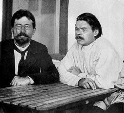  Figur 4    Anton Tsjekhov og Maksim Gorkij, 1900 (8)