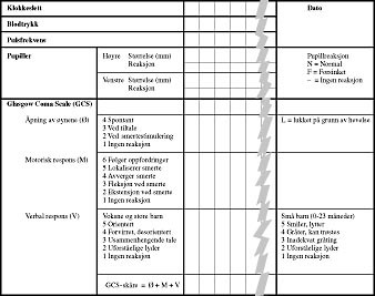  Figur 2    Observasjon av pasienter med hodeskade