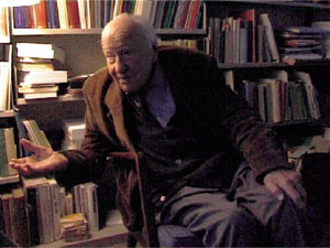 Hans-Georg Gadamer (f. 1900). Bildet er tatt h&oslash;sten 1999 i Heidelberg &ndash; 100 dager f&oslash;r han fylte 100 &aring;r. Foto R. Ragazzi