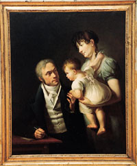 Figur 2   En legefamilie i 1809, et bilde p&aring; borgerlighet