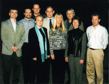 Landsstyret valgte nytt sentralstyre som tiltrer 1.1. 2002. Fra venstre Lars Eikvar, &Oslash;yvind &Oslash;ster&aring;s, K&aring;re L&oslash;vstakken, Hans&hellip;