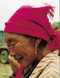 Nomadekvinne i Gobi. Foto Anders Seim