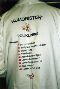Humoristisk poliklinikk er opprettet ved B&aelig;rum sykehus. Begge foto K. Ronge