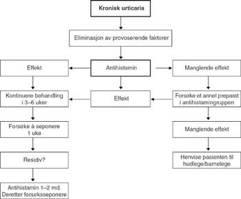 Figur 3   Forslag til behandling av kronisk urticaria hos barn