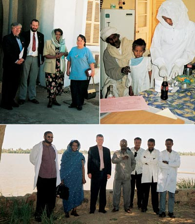 Utenfor hovedkvarteret til det nasjonale tuberkuloseprogrammet (t.v.). Ung gutt fra en nomadestamme f&aring;r sin daglige dose med&hellip;