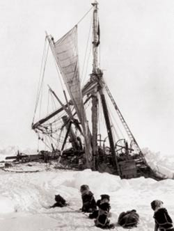 Figur 3  Endurance mot dypet i Weddellhavet i 1915 (15)