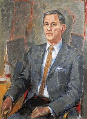 Figur 7  Audun Flatmark (1926&thinsp;&ndash;&thinsp;2004). Halvdan Lj&oslash;sne: Portrett av Audun Flatmark. &copy; Halvdan Lj&oslash;sne/BONO 2006. Foto&hellip;