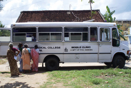 Mobil klinikk. Foto Kristine Hus&oslash;y Onarheim