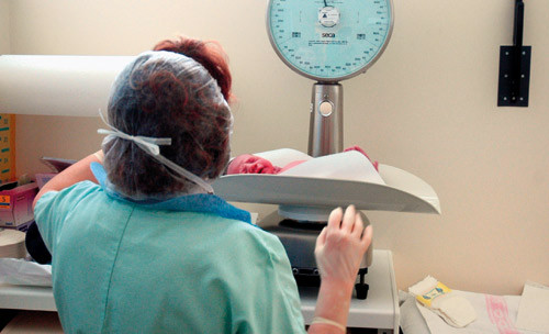 Veiing kan avdekke for stor vektnedgang pga. dehydrering. Illustrasjonsfoto Colourbox