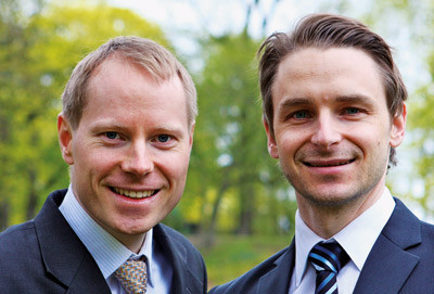 Sten R&aelig;der (til h&oslash;yre) og Tor Paaske Utheim. Foto Jon Roger Eidet