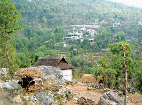 Figur 1  Sykehuset best&aring;r av bygningene i husklyngen n&aelig;r midten av bildet, og ligger i sv&aelig;rt landlige omgivelser. Enkelt&hellip;
