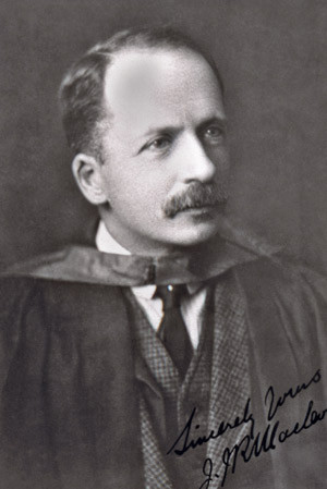 John J.R. Macleod (1876&thinsp;&ndash;&thinsp;1935), professor i fysiologi ved universitetet i Toronto (1918&thinsp;&ndash;&thinsp;28). Foto Istockphoto