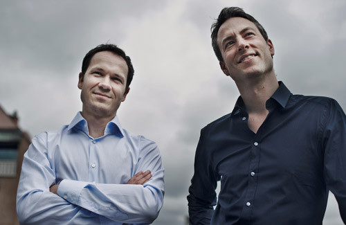 Torgeir T. S&oslash;vik (til h&oslash;yre) og Erlend T. Aasheim, studiens f&oslash;rste- og andreforfatter. Foto SCANPIX/Jon Eeg