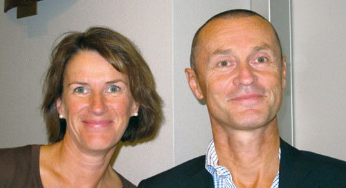 F&oslash;rsteforfatter Bettina S. Huseb&oslash; og sisteforfatter Dag Aarsland. Foto privat