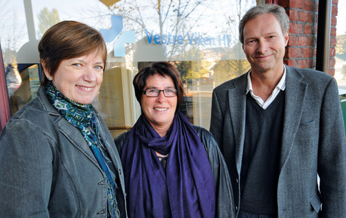 Fra venstre Britt Eidsvoll, Eva H&aring;heim Pedersen og Jardar Hals. Foto Frank Reiersen, Vestre Viken HF