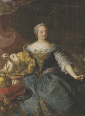 Maria Teresia i sine velmaktsdager. Etter maleri fra skolen til Martin von Meytens (1695&thinsp;&ndash;&thinsp;1770). L&rsquo;Academie royale de Belge&hellip;