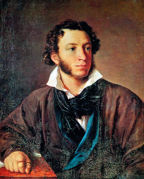 Aleksandr Sergejevitsj Pusjkin (1799&thinsp;&ndash;&thinsp;1837), 1827, Vasilij Andrejevitsj Tropinin. Wikipedia Commons