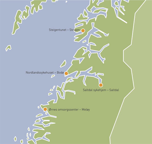 Figur 2  Nordlandssykehuset har samarbeidet med sykehjemmene i Steigen, Saltdal og Mel&oslash;y om et &oslash;yeblikkelig hjelp-tilbud til&hellip;