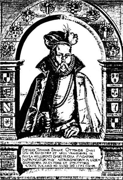 Figur 2  Tycho Brahe (1546&thinsp;&ndash;&thinsp;1601). Etter kobberstikk av Jacob de Gheyn, 1586