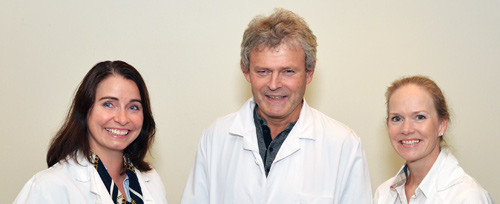 Kardiologene Janne Mykland og Kjetil Steine og lungelege Ingunn Skj&oslash;rten. Foto: Einar Stranden