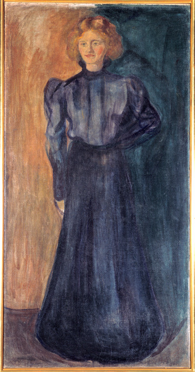 Figur 2  Edvard Munch: Tulla Larsen, 1898&thinsp;&ndash;&thinsp;99. Olje p&aring; lerret, 119,5 &times; 61 cm. Munchmuseet. Foto &copy; Munchmuseet