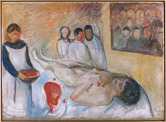 Figur 4  Edvard Munch: P&aring; operasjonsbordet, 1902&thinsp;&ndash;&thinsp;03. Olje p&aring; lerret, 109 &times; 149 cm. Munchmuseet. Foto &copy; Munchmuseet