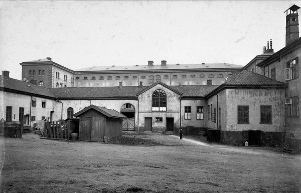 Figur 3 Rikshospitalets syd&oslash;stre hj&oslash;rne mot Grubbegata og Hospitalsgata med patologisk-anatomisk laboratorium og likhus, ca&hellip;