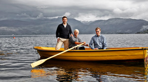 Eivind (t.v), Audun og Torgeir Storaas i samme b&aring;t. Foto: Ole Walter Jacobsen
