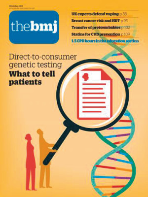 Artikkelen ble publisert i tidsskriftet BMJ i oktober 2019.