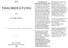 Forsiden av Die Traumdeutung med Sigmund Freuds kommentarer (2)