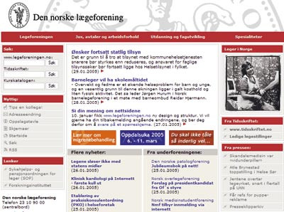 Ved &aring; plassere musepekeren over et av menypunktene i den horisontale menyen, finner du veien inn til nettsidens mange valg&hellip;