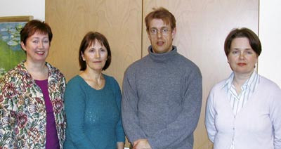 Medarbeiderne ved Psykiatrisk senter for Troms&oslash; og Karls&oslash;y har styrket samarbeidet med prim&aelig;rlegene i distriktet. Fra v.:&hellip;