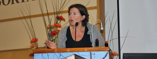 Statsr&aring;d Hanne Bjurstr&oslash;m h&aring;per p&aring; et fortsatt godt samarbeid med Legeforeningen. Foto Lise B. Johannessen