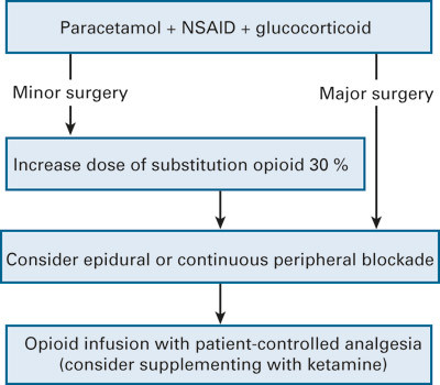 Figure 1 Postoperative pain treatment for patients in medication-assisted rehabilitation