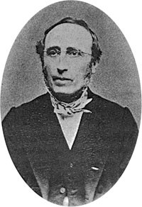 Figure 1  Peter Anton Schleisner (1818&thinsp;&ndash;&thinsp;1900). Reproduced from L&aelig;knabla&eth;i&eth;, Reykjavik (5)