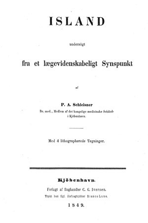 Figure 6  Facsimile of  Island unders&oslash;gt fra et l&aelig;gevidenskabeligt Synspunkt (27)