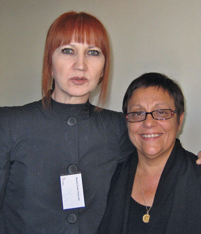 Dusica Lecic-Tosevski (t.v.) og Emira Tanovis. Foto Lise B. Johannessen