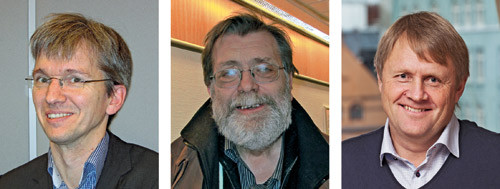 Paul Chaffey, Frank Aarebrot og Jon Helle diskuterte strategier og veivalg i forkant av &aring;rets l&oslash;nnsoppgj&oslash;r. Foto Edith&hellip;