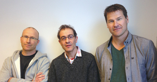 Fra venstre Ottar Bjerkeset, P&aring;l Romundstad og Johan H&aring;kon Bj&oslash;rngaard. Foto privat