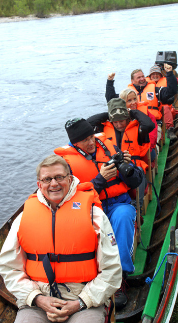 Generalsekret&aelig;rer Geir Riise i front. Foto Tove Myrbakk