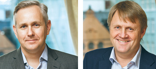 Johan Torgersen (t.v) og Jon Helle ser frem til to nye &aring;r som ledere av Legeforeningens to st&oslash;rste yrkesforeninger. Ylf har&hellip;