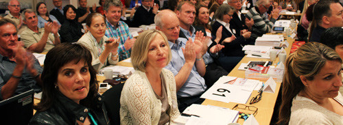 Landsstyret godkjente plassering av foreningen i valggruppe 6. Foto Stein Runar &Oslash;stigaard