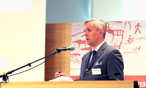 Johan Torgersen innledet fra Legeforeningen. Foto Stein Runar &Oslash;stigaard