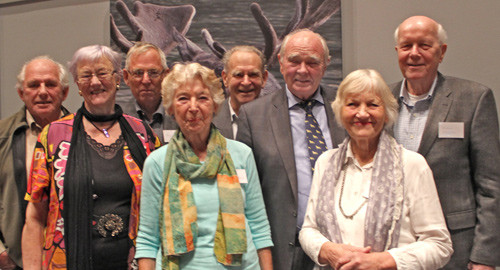 Eldre legers forenings nye styre. Fra v. Erik Korvald, Ingunn Salvesen, Rolf Sch&oslash;yen, Ingrid Spurkland, Bernt Kvarstein,&hellip;