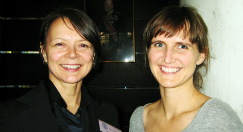 Hebe D&eacute;sir&eacute;e Kvernmo (t.v) og Linn Brandt. Foto Lise B. Johannessen