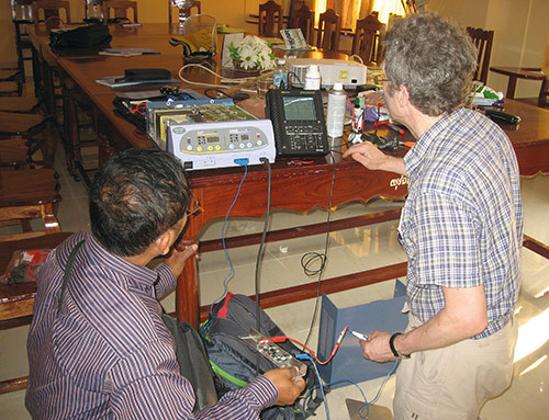 Repair work on the diathermy