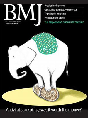 Artikkelen er publisert i BMJ, som er et av de fem h&oslash;yest rangerte medisinske tidsskriftene i verden, i april 2014