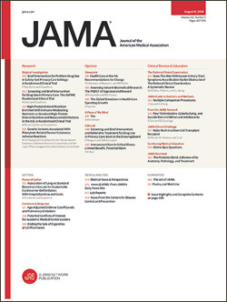 Artikkelen ble publisert i det anerkjente tidsskriftet Journal of the American Medical Association 12.8. 2014