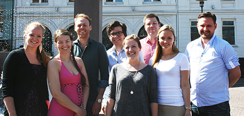 Nettverket samlet. Fra v: Inghild Fjell Helleland, Marie Karoliussen, Even Holth Rustad, Ole Marius Gaas&oslash;, Helene Kolstad&hellip;